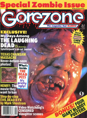 GOREZONE magazine cover Issue 9 September 1989