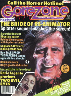 GOREZONE magazine cover Issue 14 June 1990