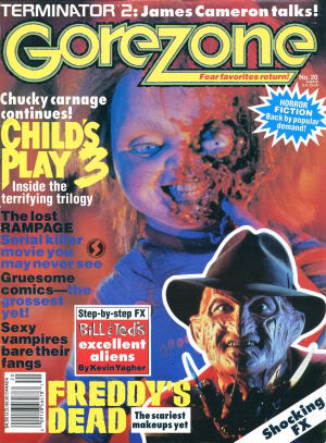 GOREZONE magazine cover Issue 20 Winter 1992