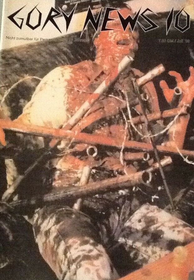 GORY NEWS magazine side cover Issue 10 July 1998