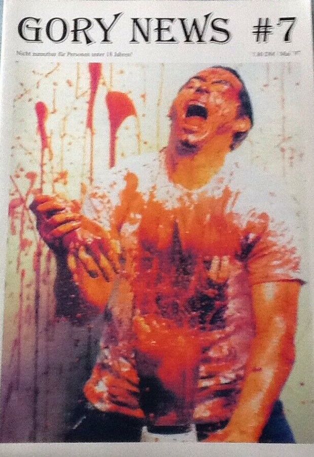 GORY NEWS magazine side cover Issue 7  May 1997