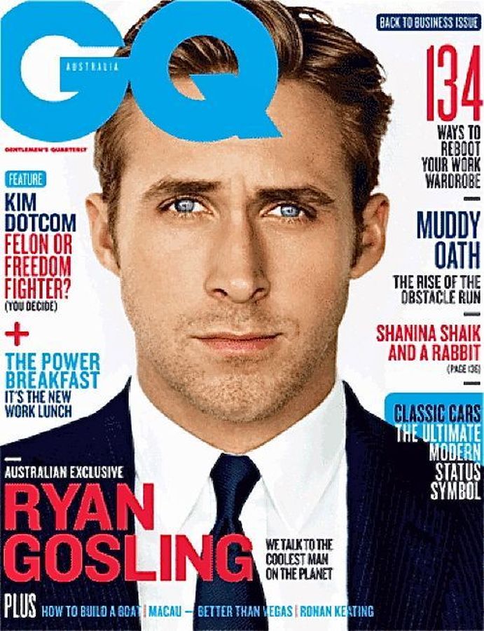 GENTLEMENS QUARTERLY AUSTRALIA magazine cover  February/March 2013