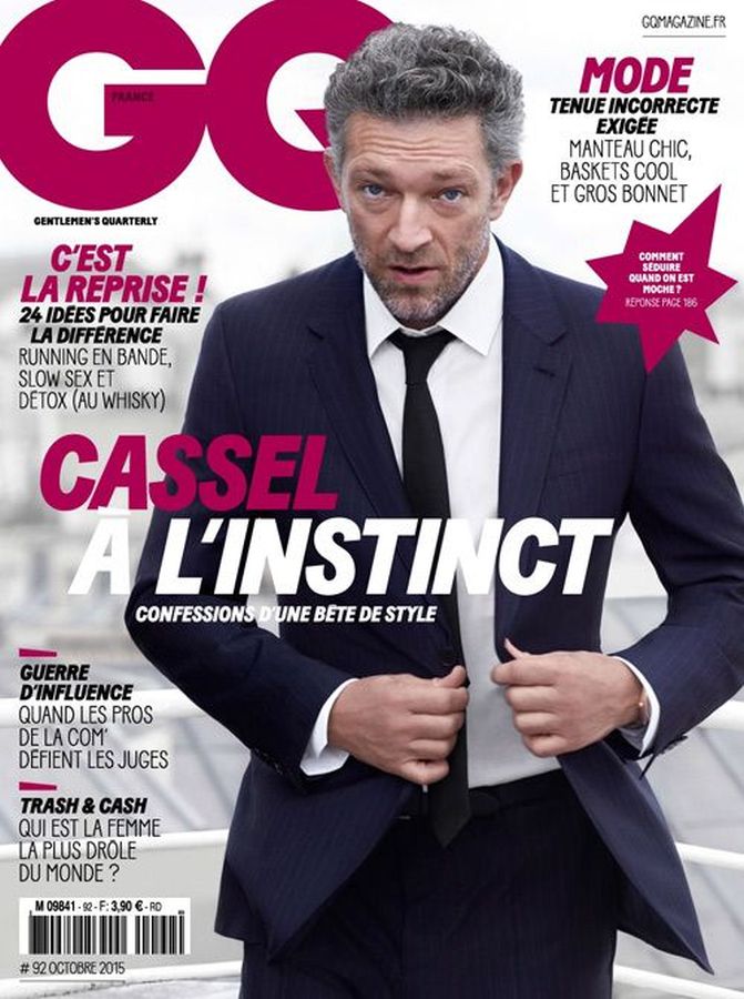 GENTLEMENS QUARTERLY FRANCE magazine cover  October 2015