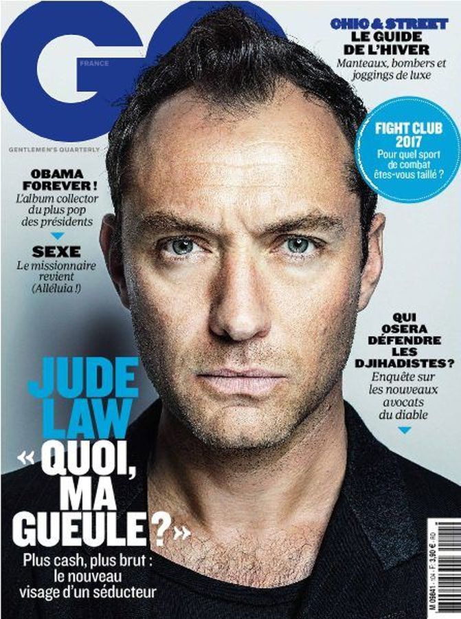 GENTLEMENS QUARTERLY FRANCE magazine cover  November 2016