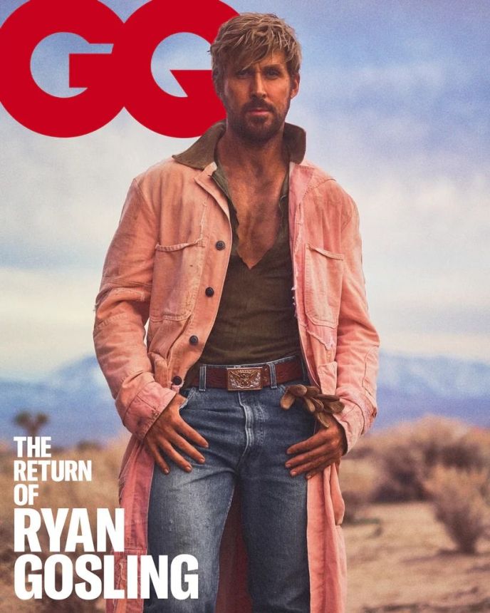 GENTLEMENS QUARTERLY (UK) magazine side cover  August 2023