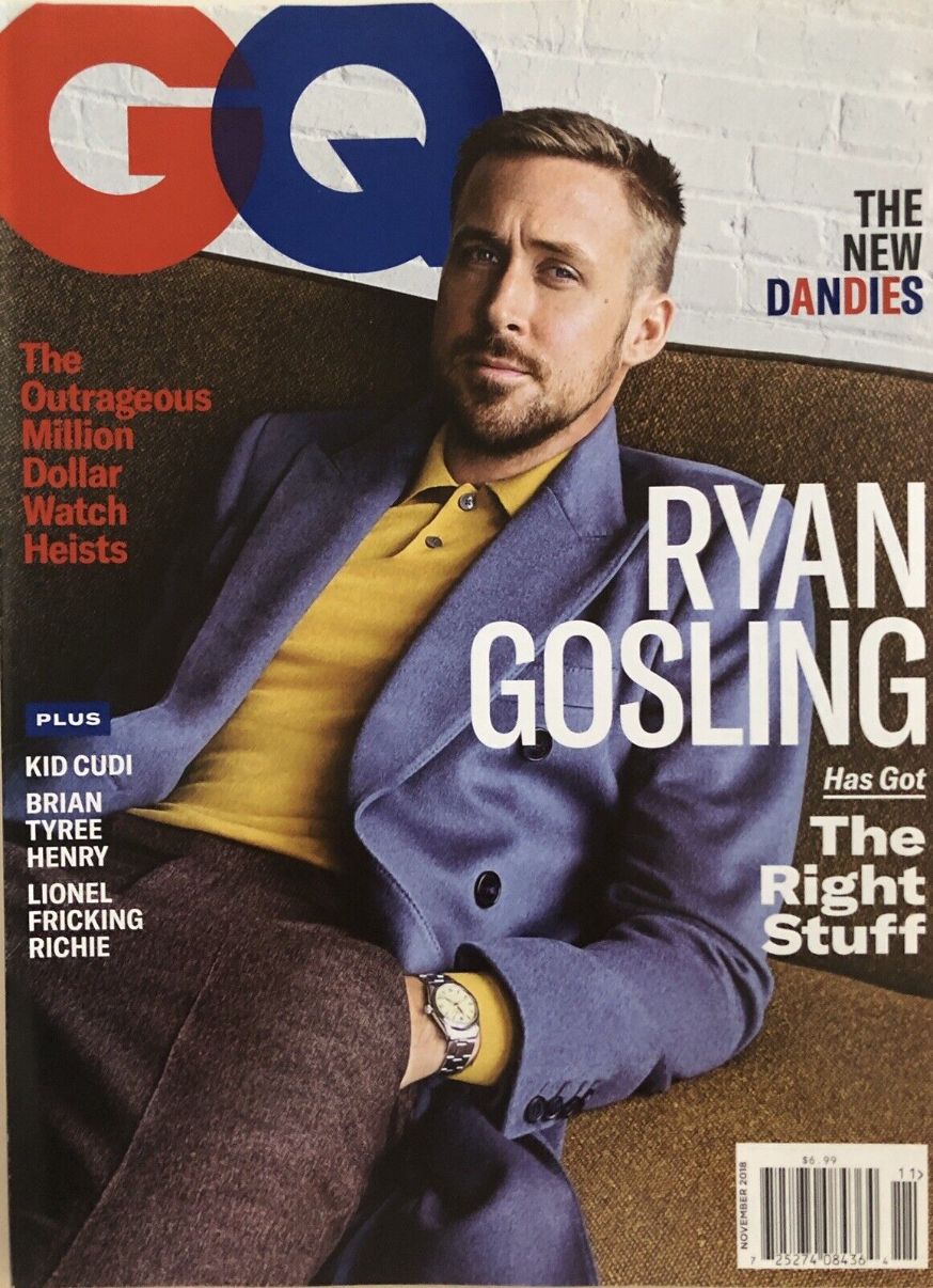 GENTLEMENS QUARTERLY magazine cover  November 2018