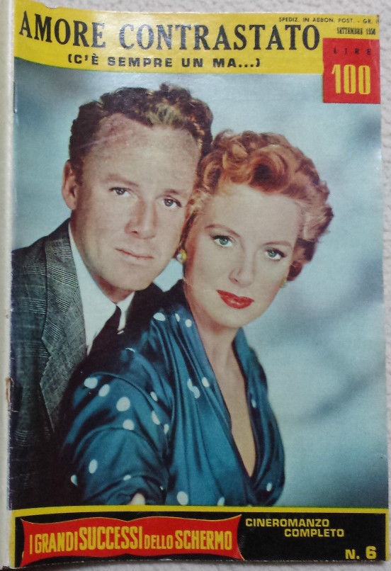 GRANDI SUCCESSI DELLO SCHERMO magazine side cover Issue 6  1956