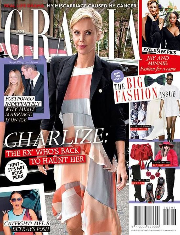 GRAZIA SOUTH AFRICA magazine side cover 13 April 2016