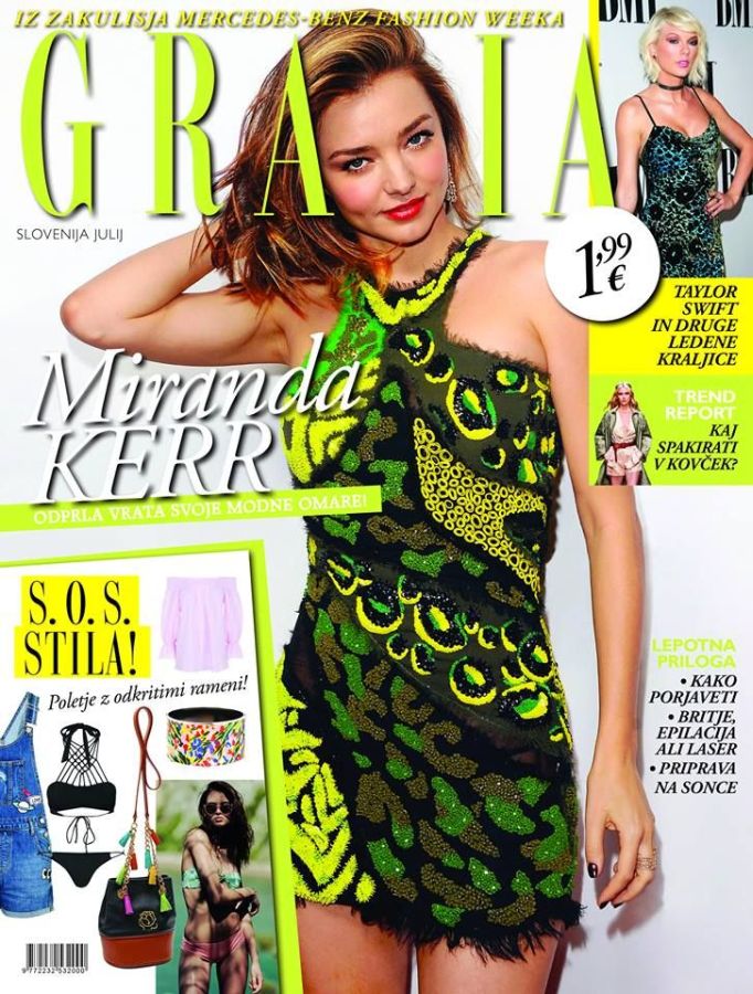 GRAZIA SLOVENIA magazine side cover  July 2016