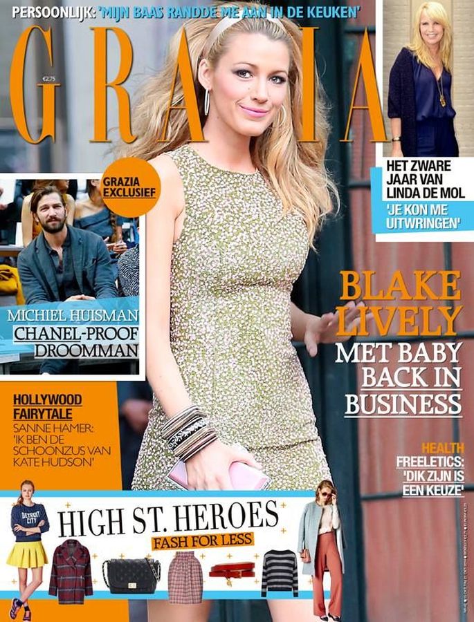 GRAZIA NETHERLANDS magazine side cover 16 October 2014