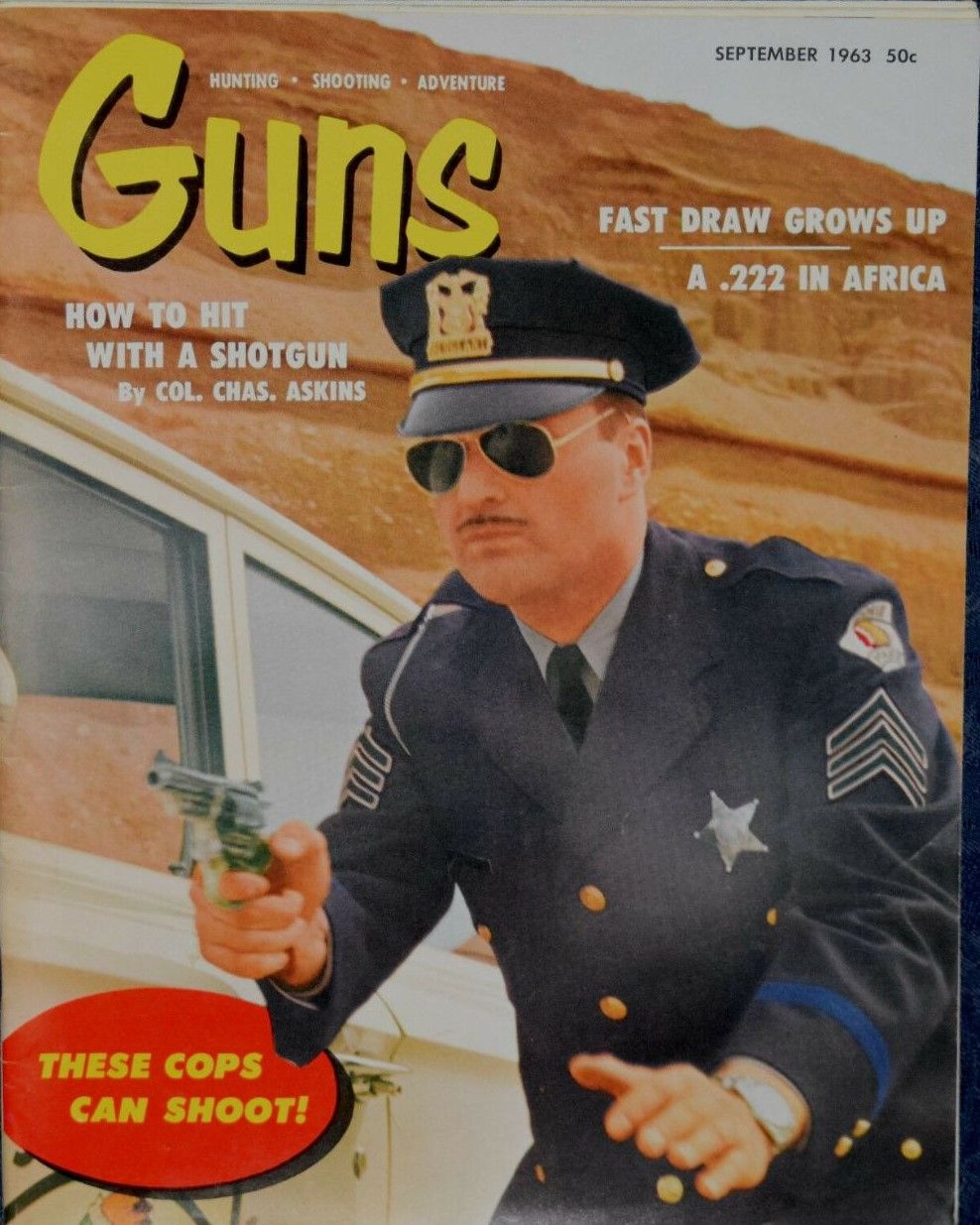 GUNS magazine cover  September 1963