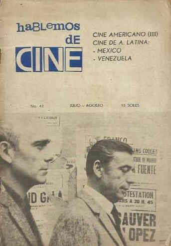 HABLEMOS DE CINE magazine side cover Issue 42 July/August 1967