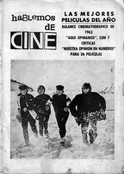 HABLEMOS DE CINE magazine side cover Issue 21 January 1966