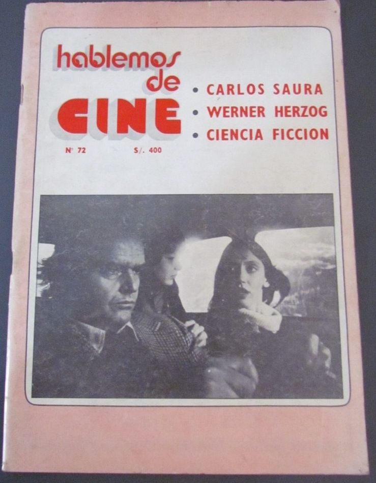HABLEMOS DE CINE magazine side cover Issue 72 November 1980