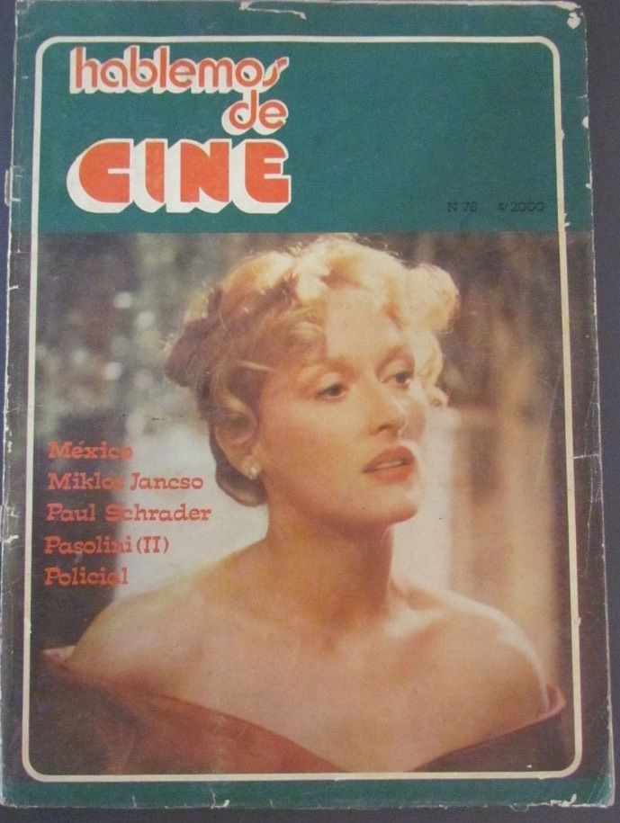 HABLEMOS DE CINE magazine side cover Issue 76 February 1983
