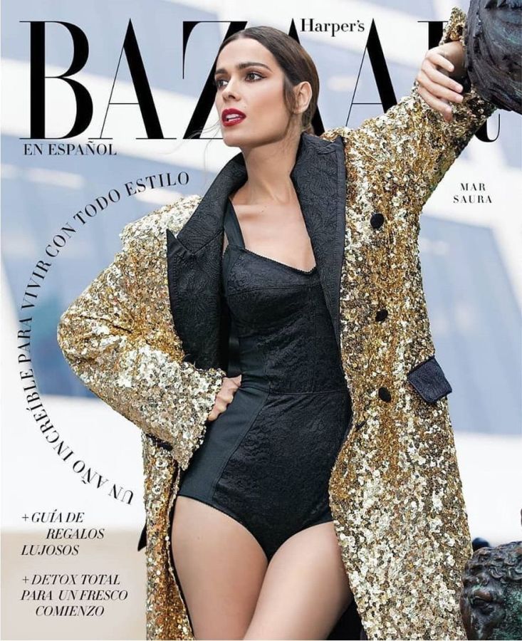 HARPERS BAZAAR MEXICO magazine side cover  December 2019