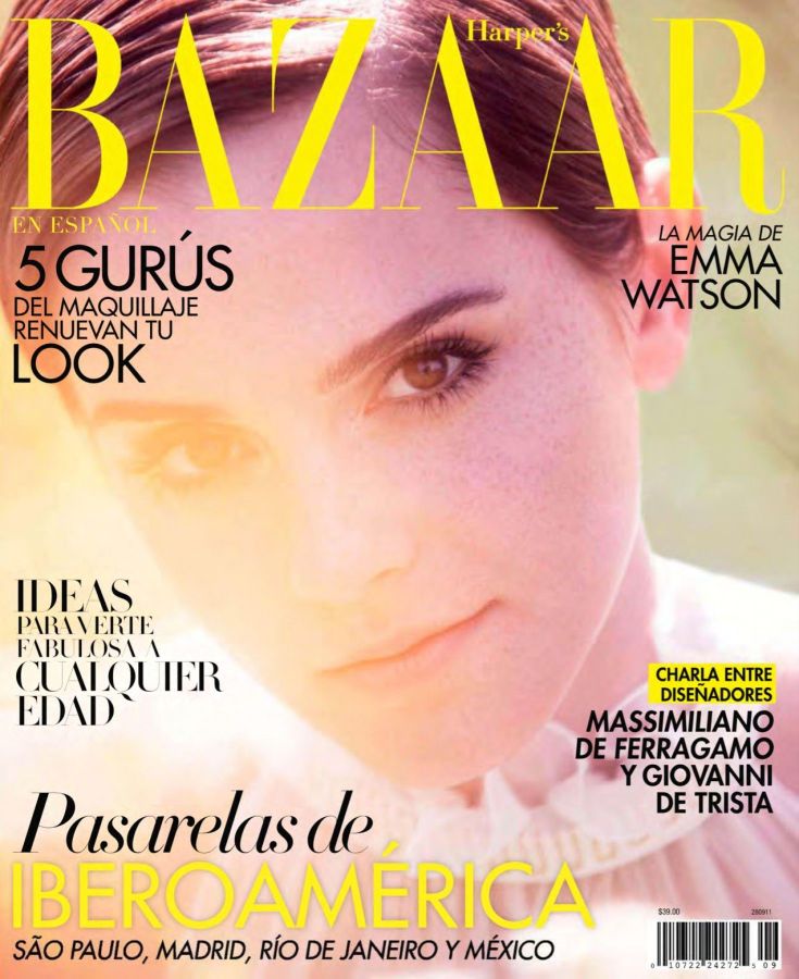 HARPERS BAZAAR MEXICO magazine side cover  September 2011