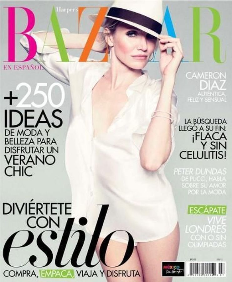 HARPERS BAZAAR MEXICO magazine cover  July 2012
