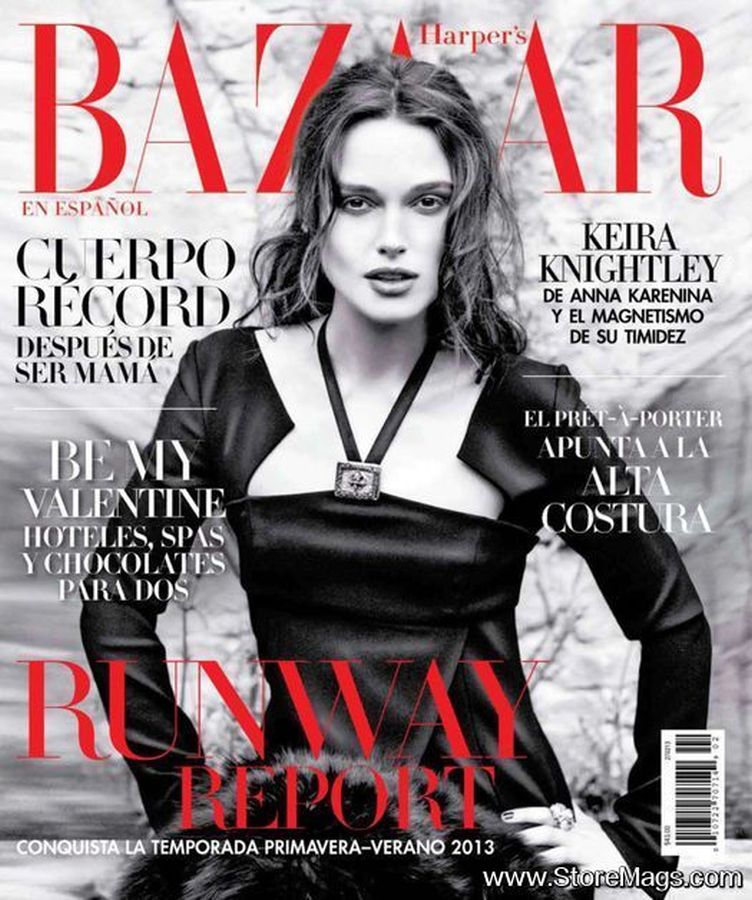 HARPERS BAZAAR MEXICO magazine side cover  February 2013