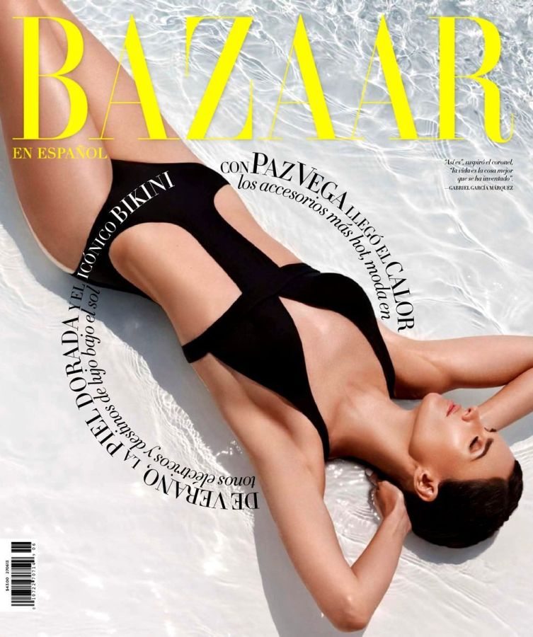 HARPERS BAZAAR MEXICO magazine side cover  June 2013