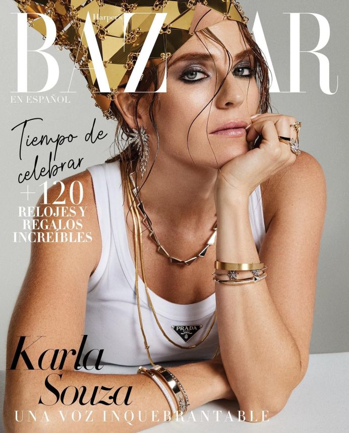 HARPERS BAZAAR MEXICO magazine side cover  December 2022