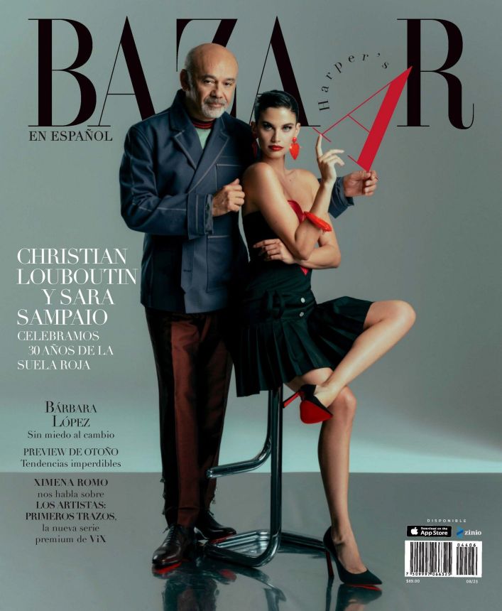 HARPERS BAZAAR MEXICO magazine side cover  August 2023