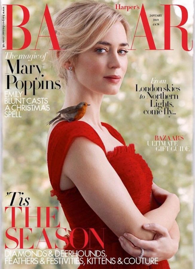 HARPERS BAZAAR UK magazine cover  January 2019