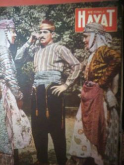 RESIMLI HAYAT magazine side cover Issue 30 October 1954