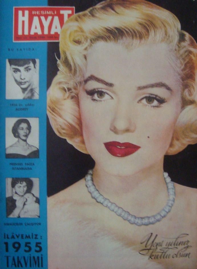 RESIMLI HAYAT magazine side cover Issue 33 January 1955