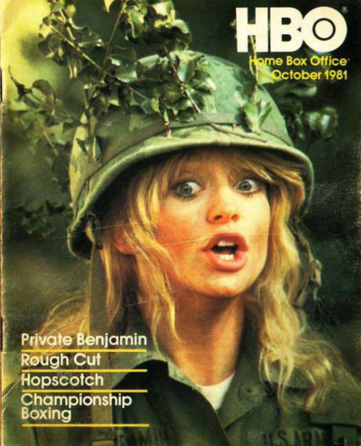 HBO magazine cover  October 1981