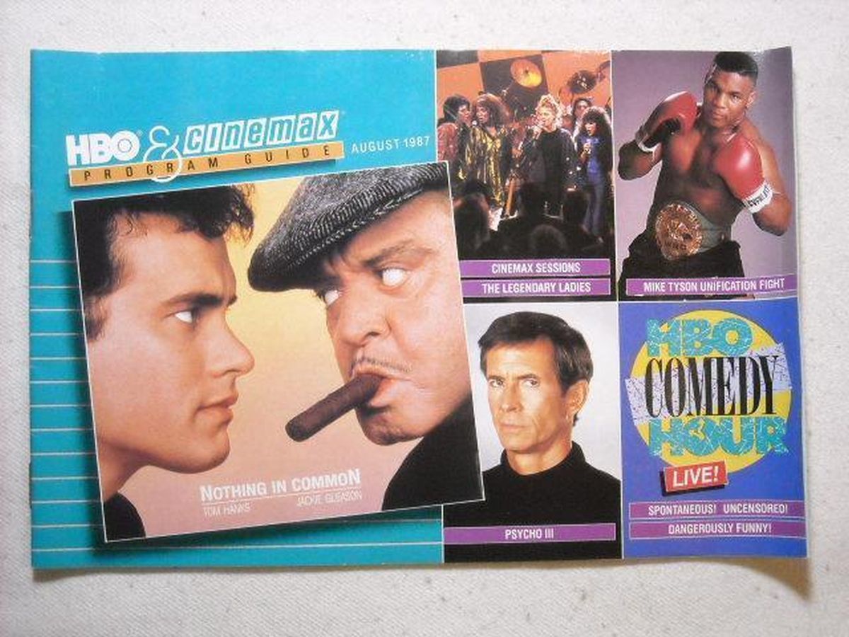 HBO CINEMAX magazine cover  August 1987