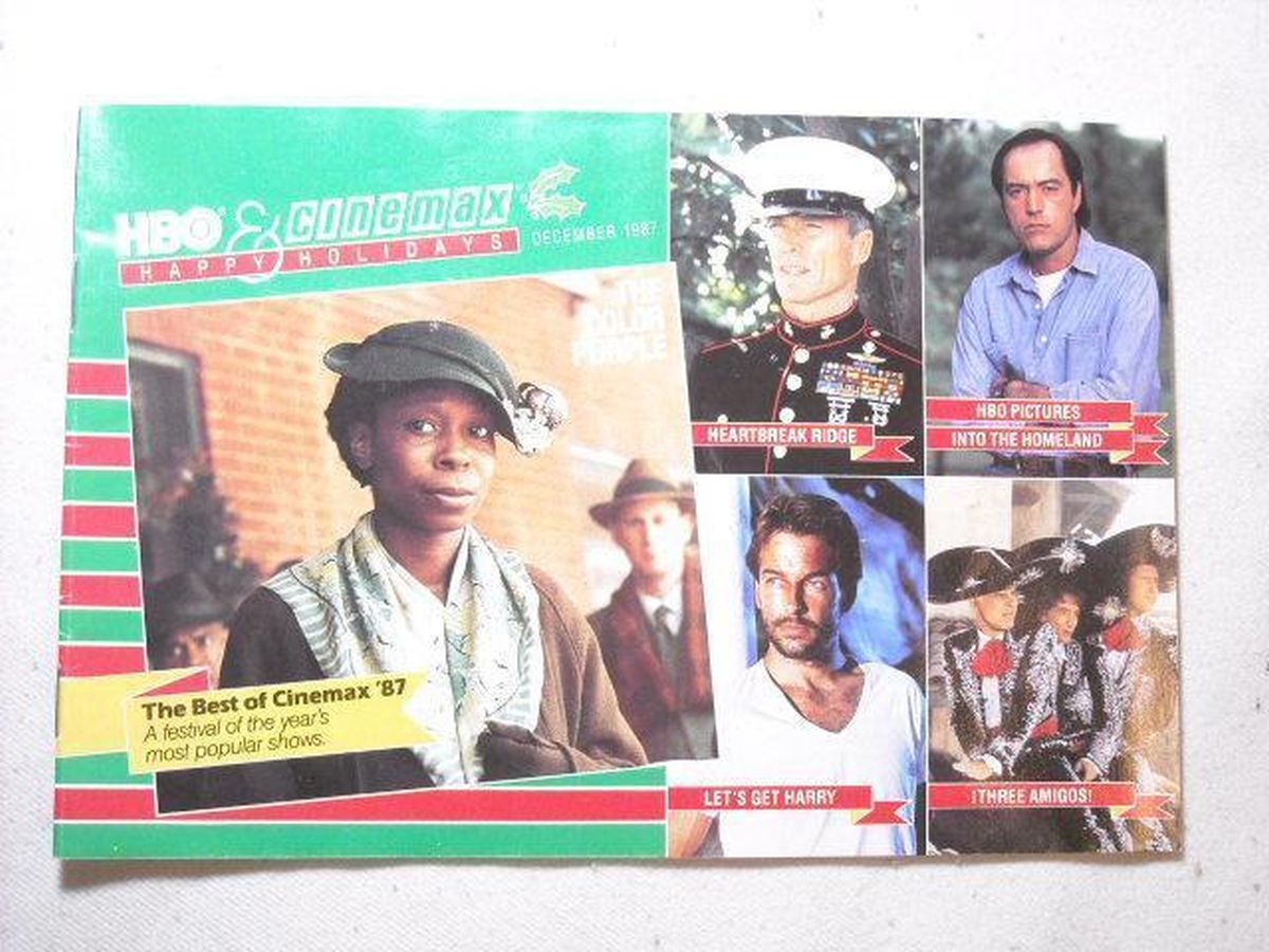HBO CINEMAX magazine cover  December 1987