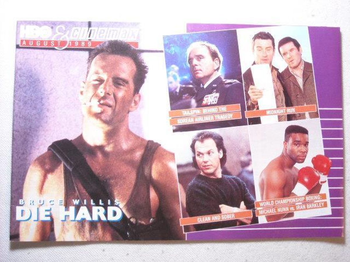 HBO CINEMAX magazine cover  August 1989
