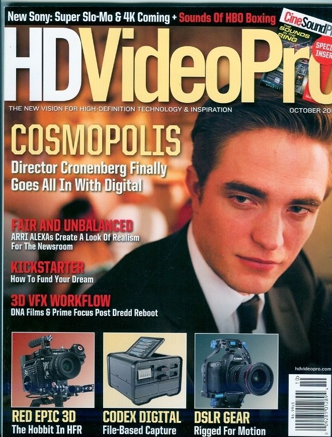 HD VIDEO PRO magazine cover October 2012