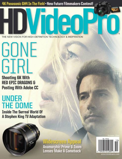 HD VIDEO PRO magazine cover October 2014