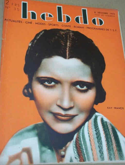 HEBDO magazine cover Issue 35 8 December 1933