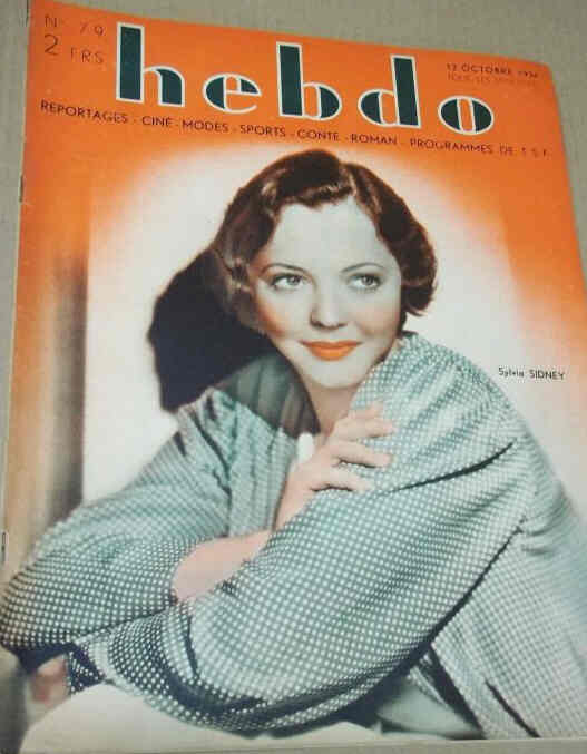 HEBDO magazine cover Issue 79 12 October 1934
