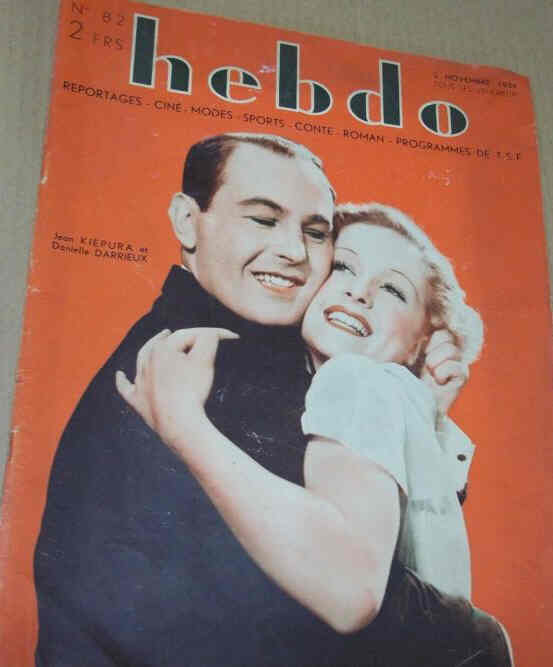 HEBDO magazine cover Issue 82 2 November 1934