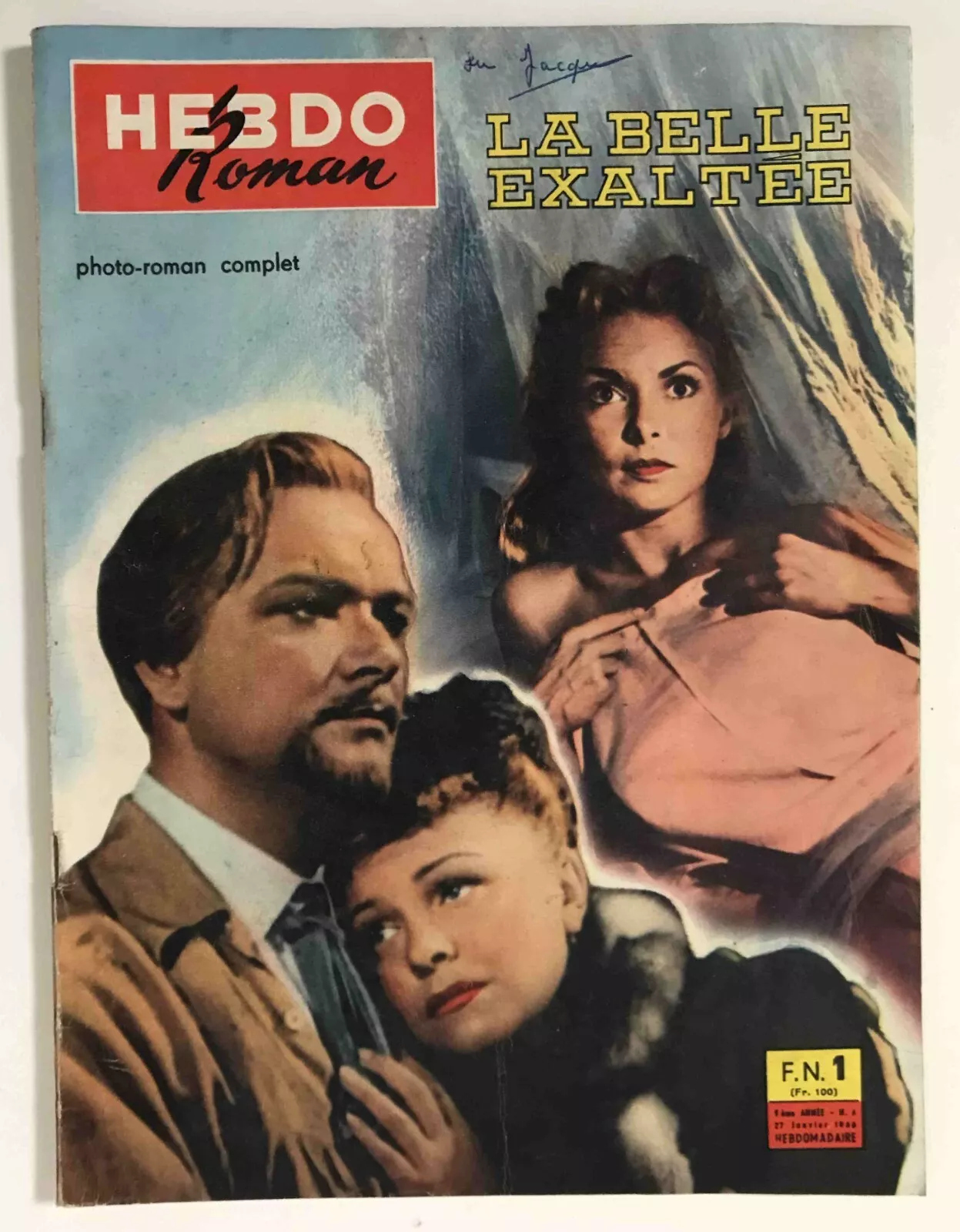 HEBDO ROMAN magazine side cover Issue 4 27 January 1960
