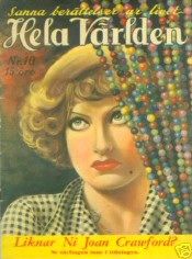 HELA VARLDEN magazine side cover Issue 10  1933