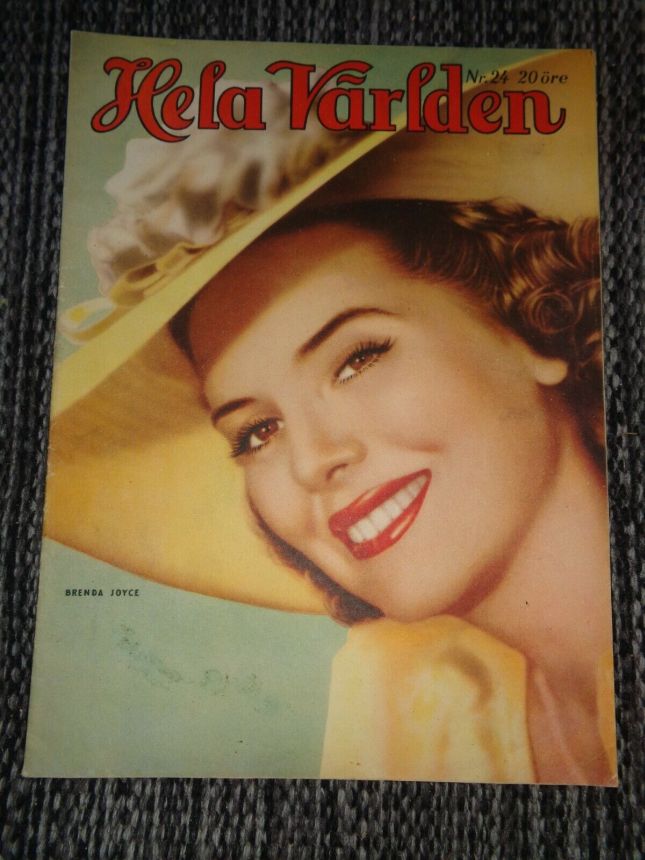 HELA VARLDEN magazine side cover Issue 24   1941