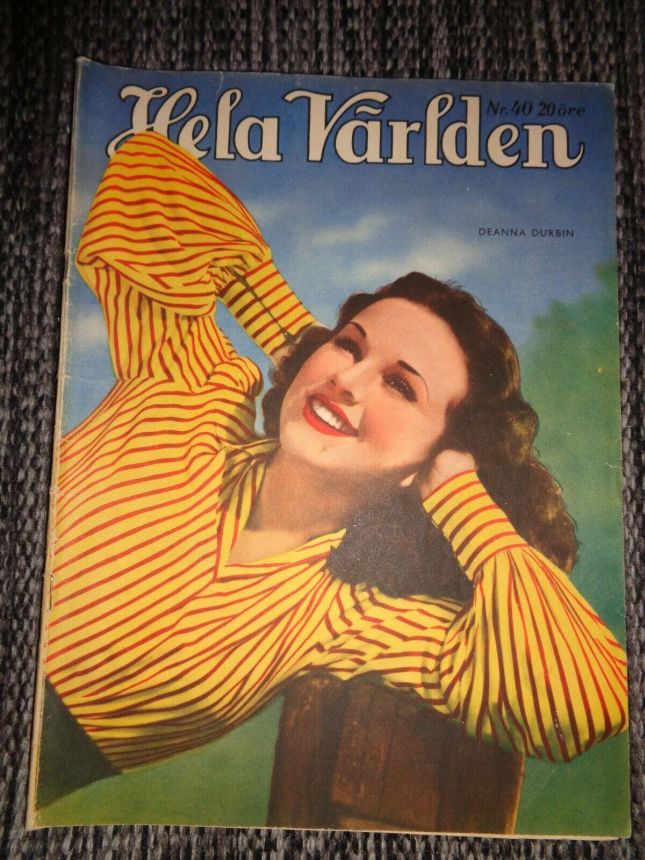 HELA VARLDEN magazine side cover Issue 40   1942