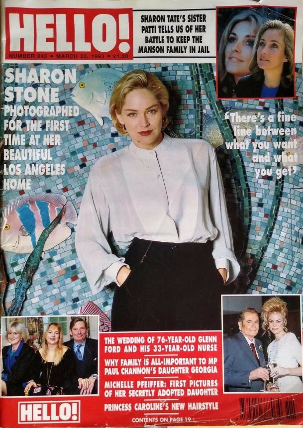 HELLO magazine side cover 20 March 1993