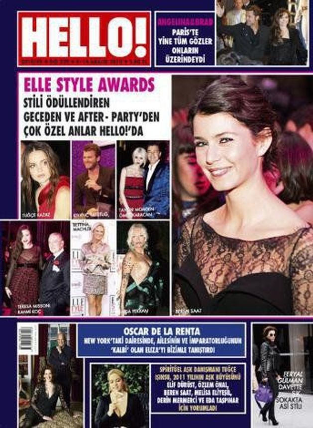 HELLO! TURKEY magazine cover  December 2010