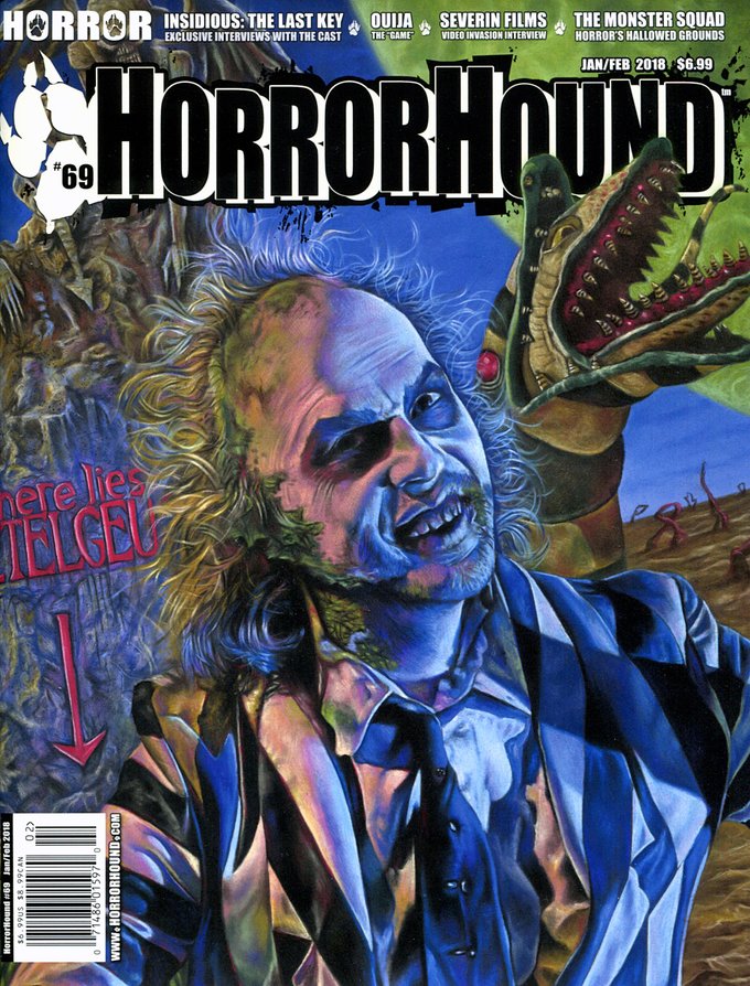 HORRORHOUND magazine cover Issue 69  January/February 2018