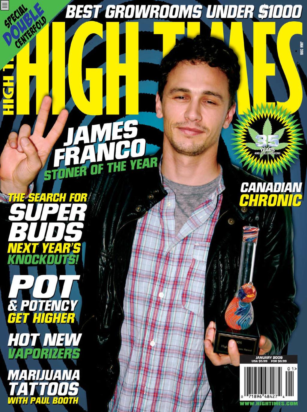 HIGH TIMES magazine cover  January 2009