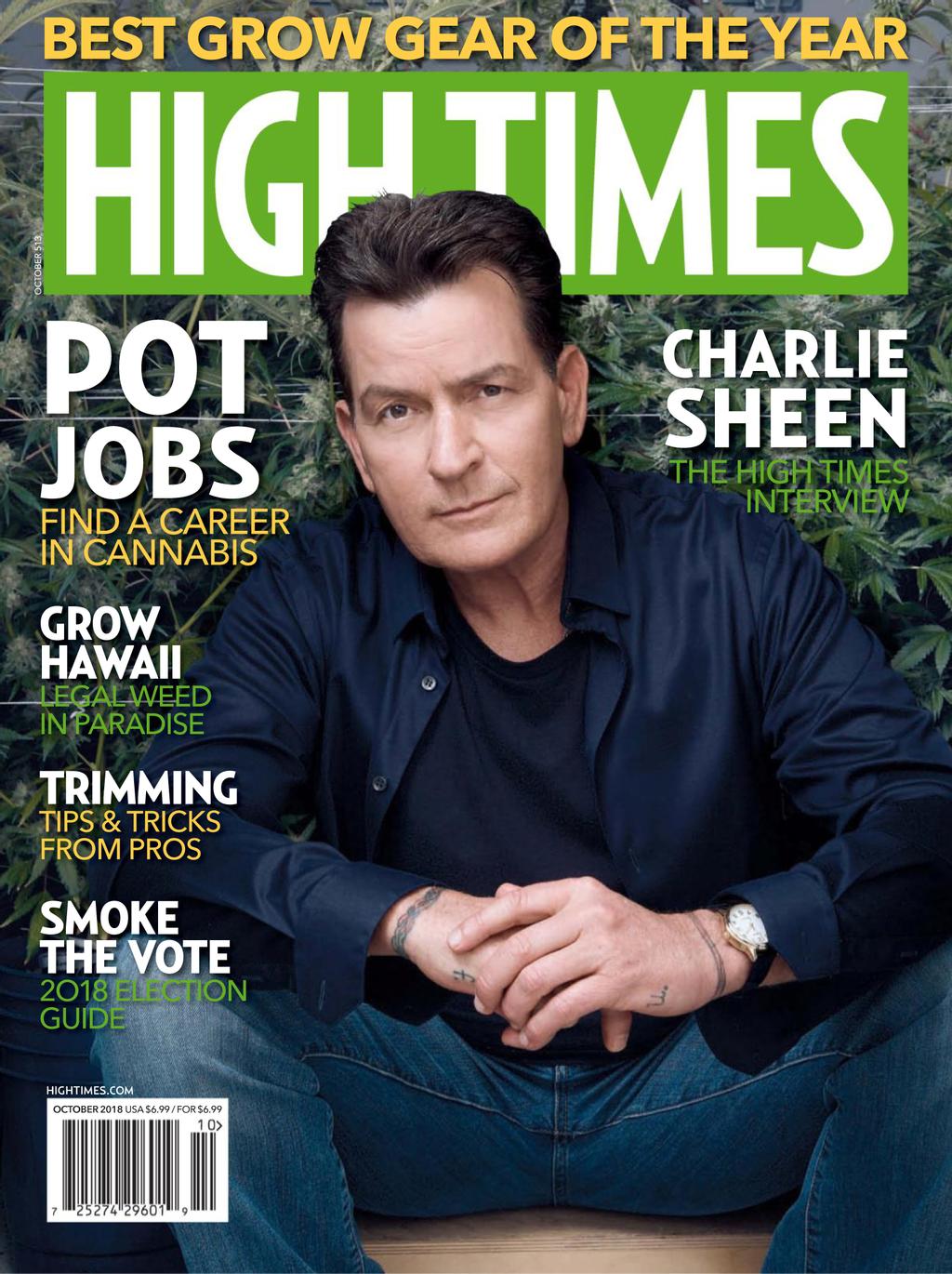 HIGH TIMES magazine cover  October 2018