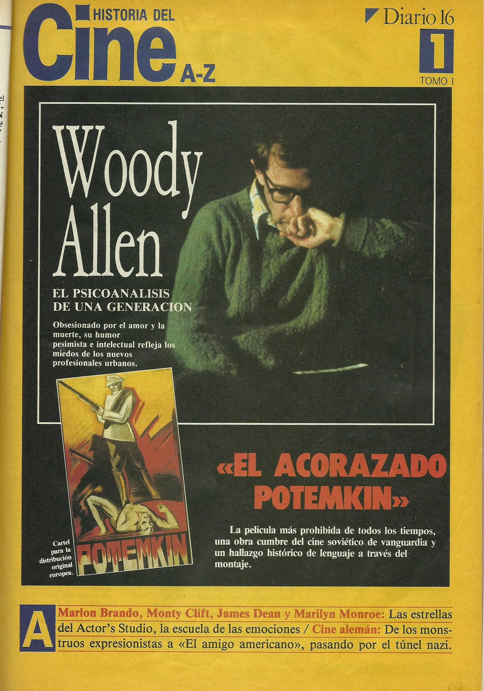 HISTORIA DEL CINE A-Z magazine cover Issue 1  1986
