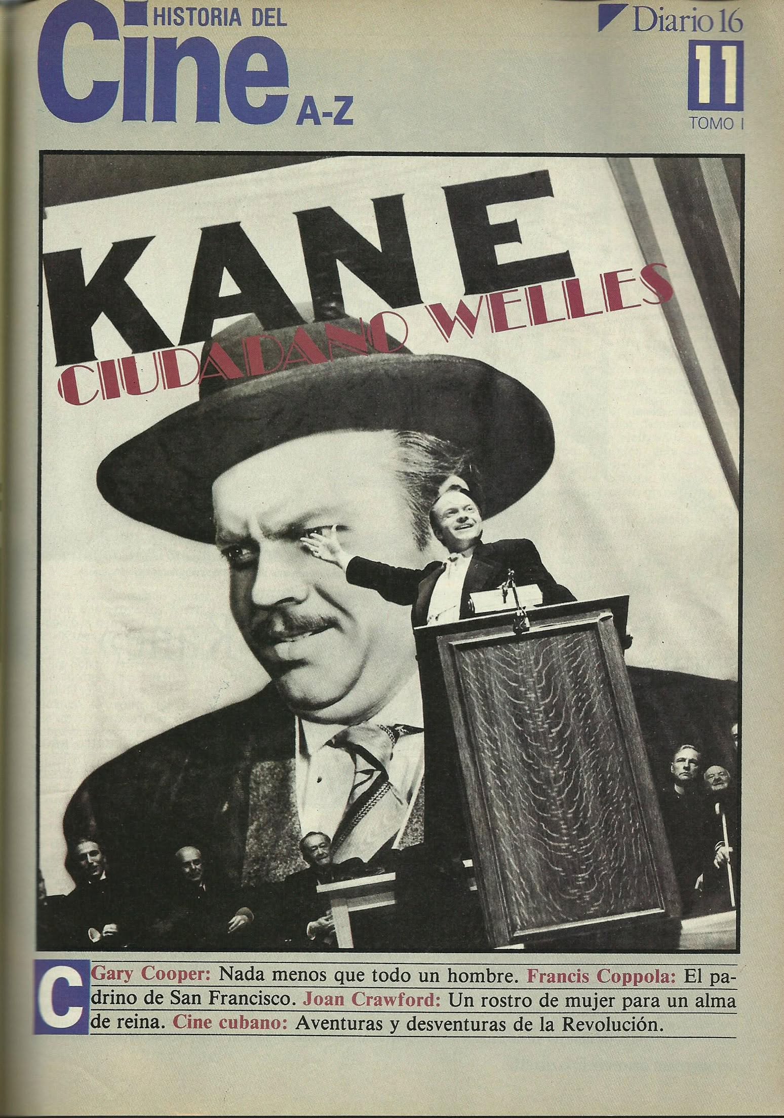 HISTORIA DEL CINE A-Z magazine cover Issue 11  1986