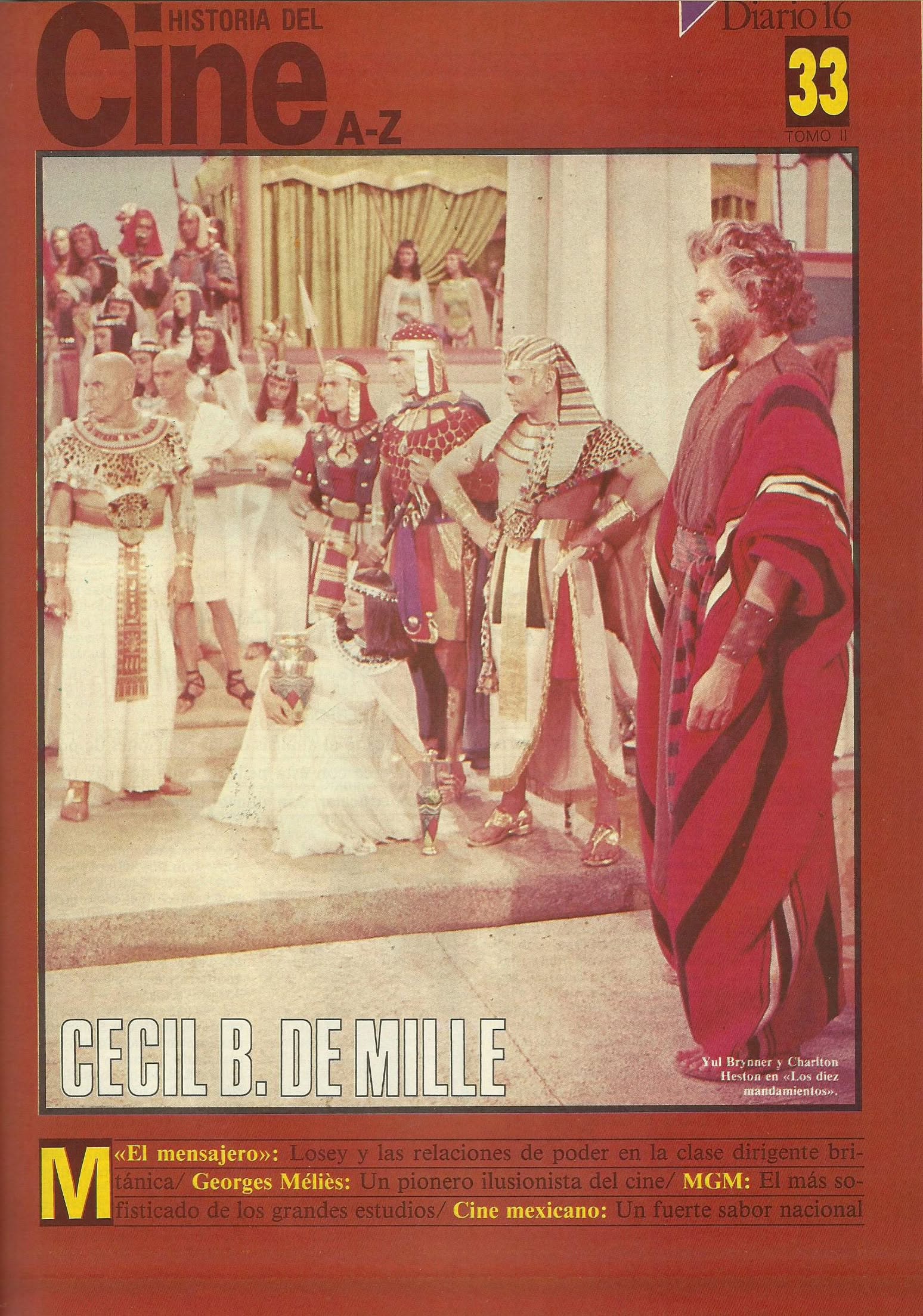 HISTORIA DEL CINE A-Z magazine cover Issue 33  1986